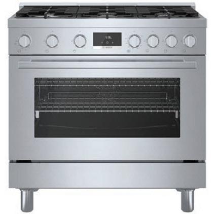 Bosch 36 inch Freestanding Gas Range with Convection Technology HGS865