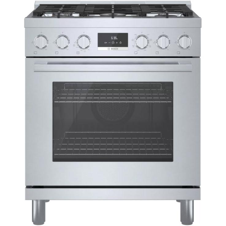 Bosch 30 inch Freestanding Dual Fuel Range with Convection Technology HDS8055C 01