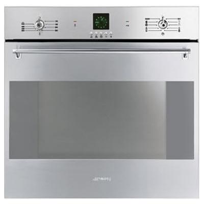 Smeg 24-inch, 2.23 cu. ft. Built-in Single Wall Oven with Convection SCP160XU IMAGE 1