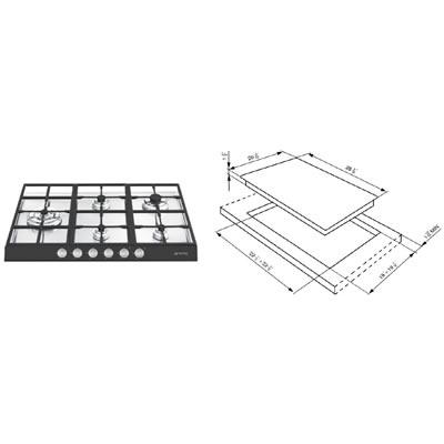 Smeg Cooktops Gas PTS727NU5 Linear IMAGE 2