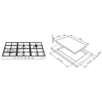 Smeg Cooktops Gas PTS727BU5 Linear IMAGE 2