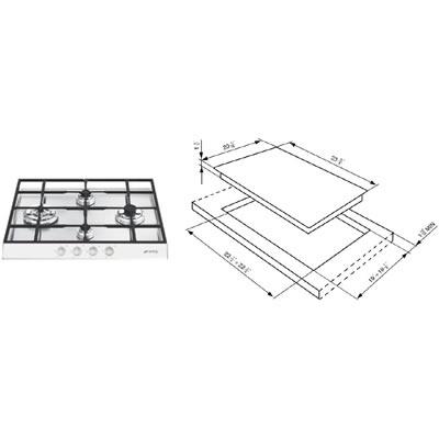 Smeg Cooktops Gas PTS605BU3 Linear IMAGE 2