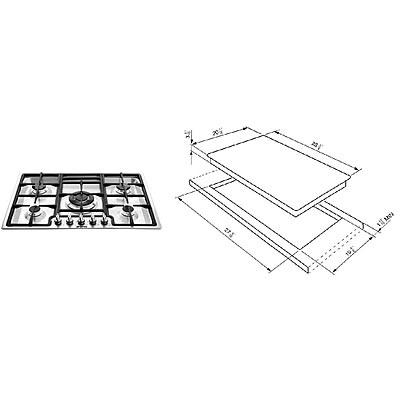 Smeg 27-inch Built-In Gas Cooktop PGF75U3 IMAGE 2