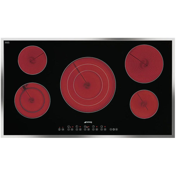 Smeg 36-inch Built-In Electric Cooktop S2951CXU IMAGE 1