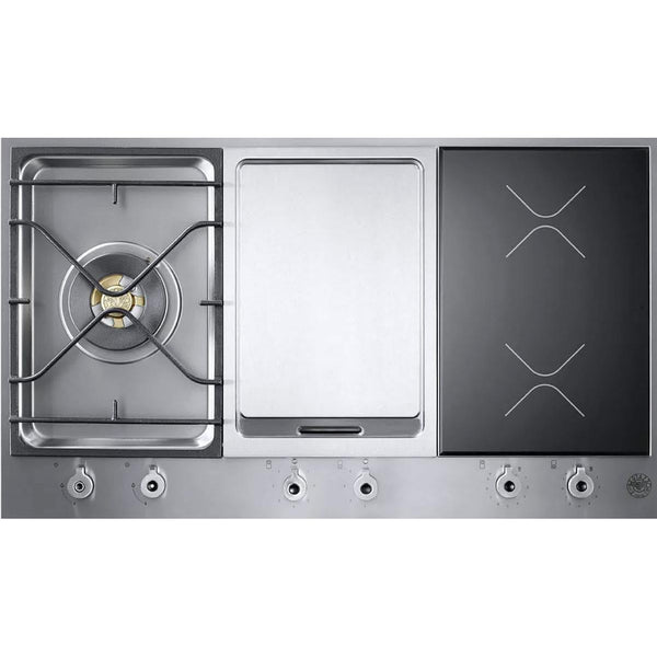 Bertazzoni 36-inch Built-In Dual Fuel Cooktop PM361IGX IMAGE 1