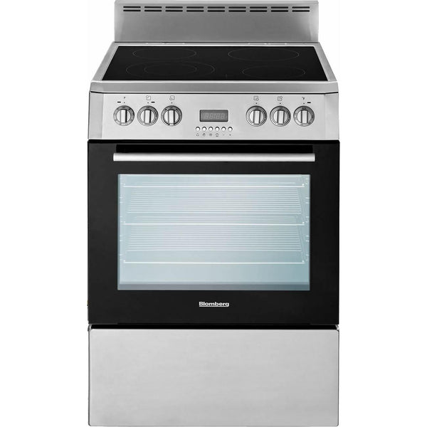 Blomberg 24-inch Freestanding Electric Range with True European Convection BERC 24100 SS IMAGE 1