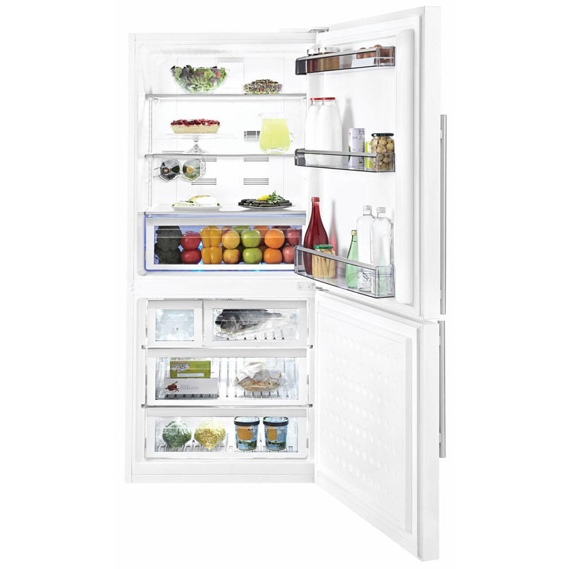 Blomberg 30-inch, 16.2 cu. ft. Bottom Freezer Refrigerator with Ice and Water BRFB 1800 WHIM IMAGE 3