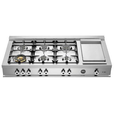 Bertazzoni 48-inch Duel Fuel Rangetop CB486G00X IMAGE 1