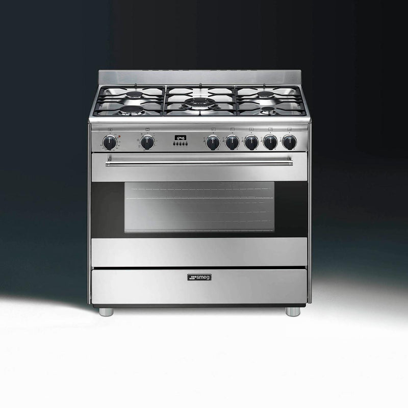 Smeg 36-inch Freestanding Dual-Fuel Range S9GMXU IMAGE 2