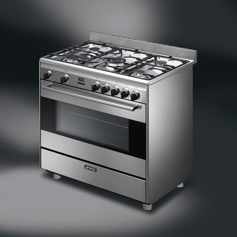 Smeg 36-inch Freestanding Dual-Fuel Range S9GMXU IMAGE 3