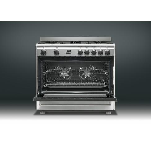 Smeg 36-inch Freestanding Dual-Fuel Range S9GMXU IMAGE 4