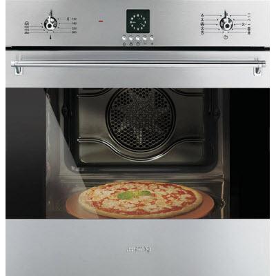 Smeg 24-inch, 2.8 cu. ft. Built-in Single Wall Oven with Convection SF399XU IMAGE 2