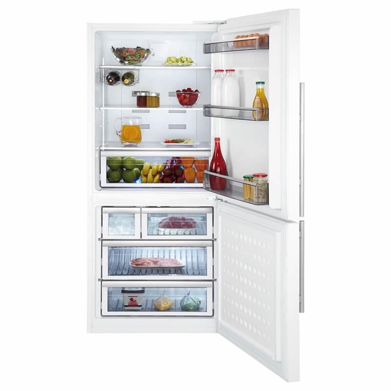 Blomberg 30-inch, 17.8 cu. ft. Bottom Freezer Refrigerator with Ice and Water BRFB1822WH IMAGE 2