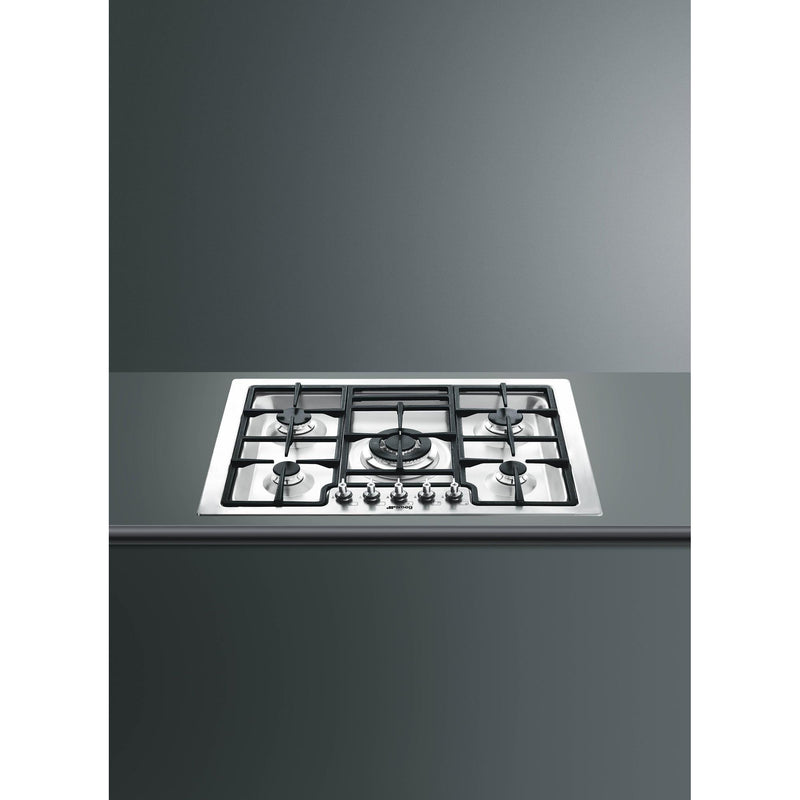 Smeg 30-inch Built-In Gas Cooktop PGFU30X IMAGE 2