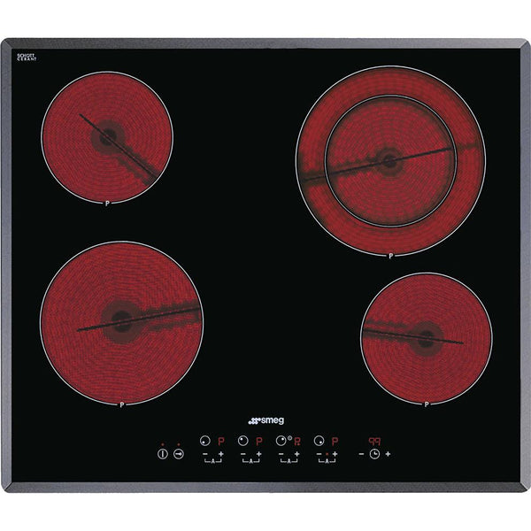 Smeg 24-inch Built-In Electric Cooktop S2641TCU IMAGE 1