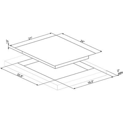 Smeg 24-inch Built-In Electric Cooktop S2641TCU IMAGE 2