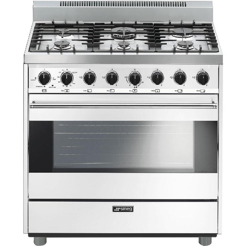 Smeg 36-inch Freestanding Gas Range C36GGBU IMAGE 1