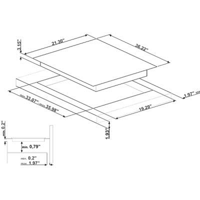 Smeg 36-inch Built-In Induction Cooktop SIMU536B IMAGE 2