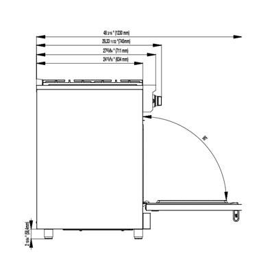 Blomberg 30-inch Freestanding Dual-Fuel Range BDFP 34550 SS IMAGE 4