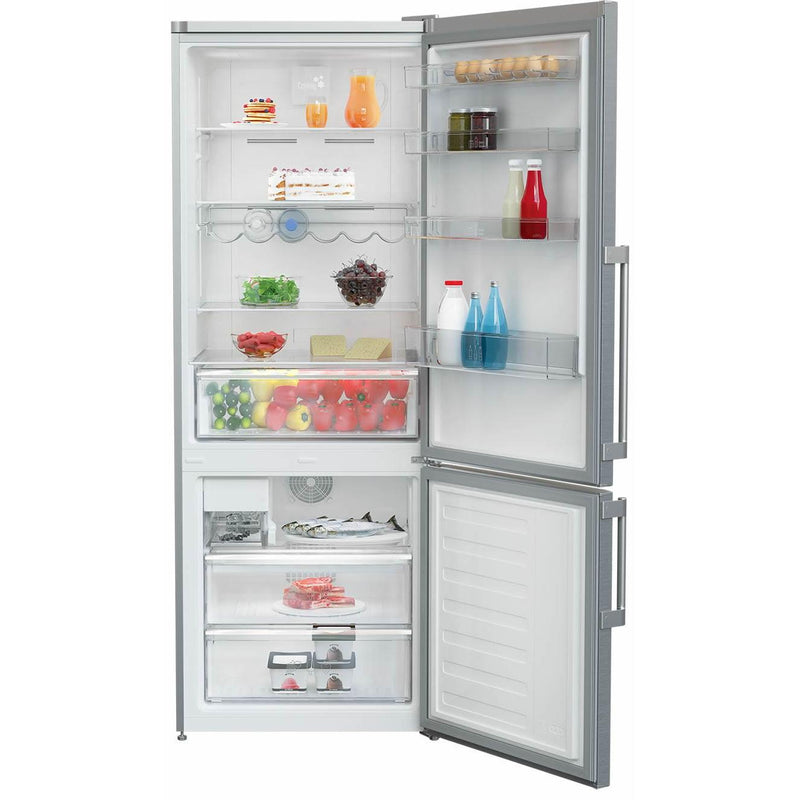 Blomberg 28-inch, 16.4 cu. ft. Bottom Freezer Refrigerator with Ice Maker BRFB 1522 SS IMAGE 3