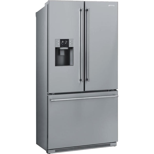 Smeg 36-inch, 26.1 cu. ft. French 3-Door Refrigerator with Ice and Water FTU171X7 IMAGE 1