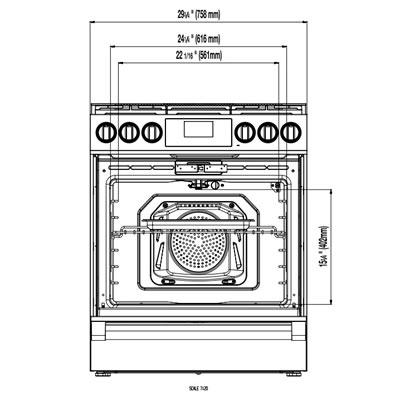 Blomberg 30-inch Freestanding Gas Range BGR 30420 SS IMAGE 3