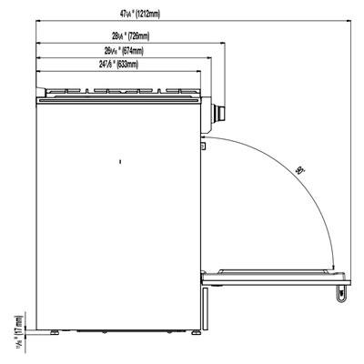 Blomberg 30-inch Freestanding Gas Range BGR 30420 SS IMAGE 4