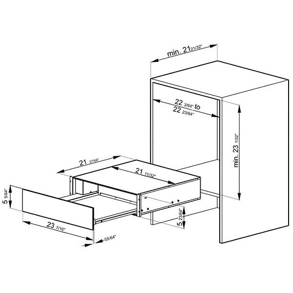 Smeg 24-inch Warming Drawer CTPU15X IMAGE 2