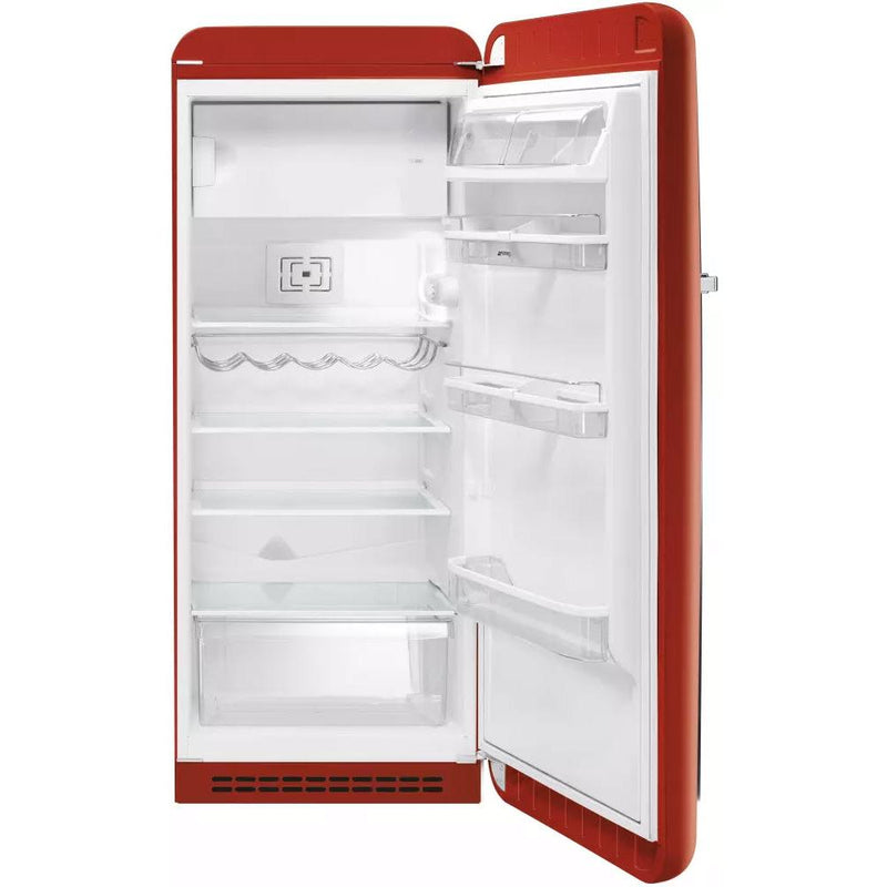 Smeg 24-inch, 9.22 cu. ft. Top Freezer Refrigerator FAB28URR IMAGE 2