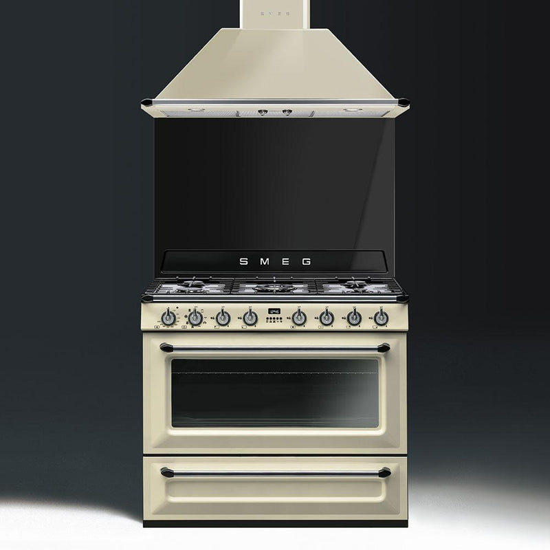 Smeg 36-inch Freestanding Dual-Fuel Range TRU90P IMAGE 2