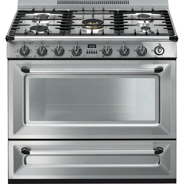 Smeg 36-inch Freestanding Gas Range TRU36GGX IMAGE 1