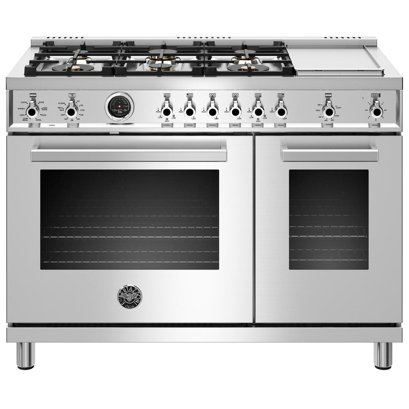 Bertazzoni 48-inch Freestanding Dual-Fuel Range with Convection PROF486GDFSXT IMAGE 1