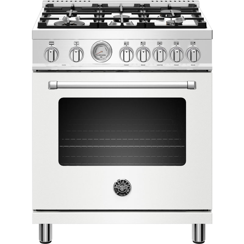 Bertazzoni 30-inch Freestanding Dual-Fuel Range with Convection Technology MAST305DFMBIE IMAGE 1