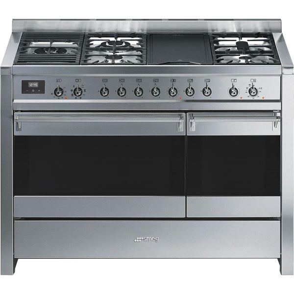 Smeg 48-inch Freestanding Dual-Fuel Range A3XU7 IMAGE 1