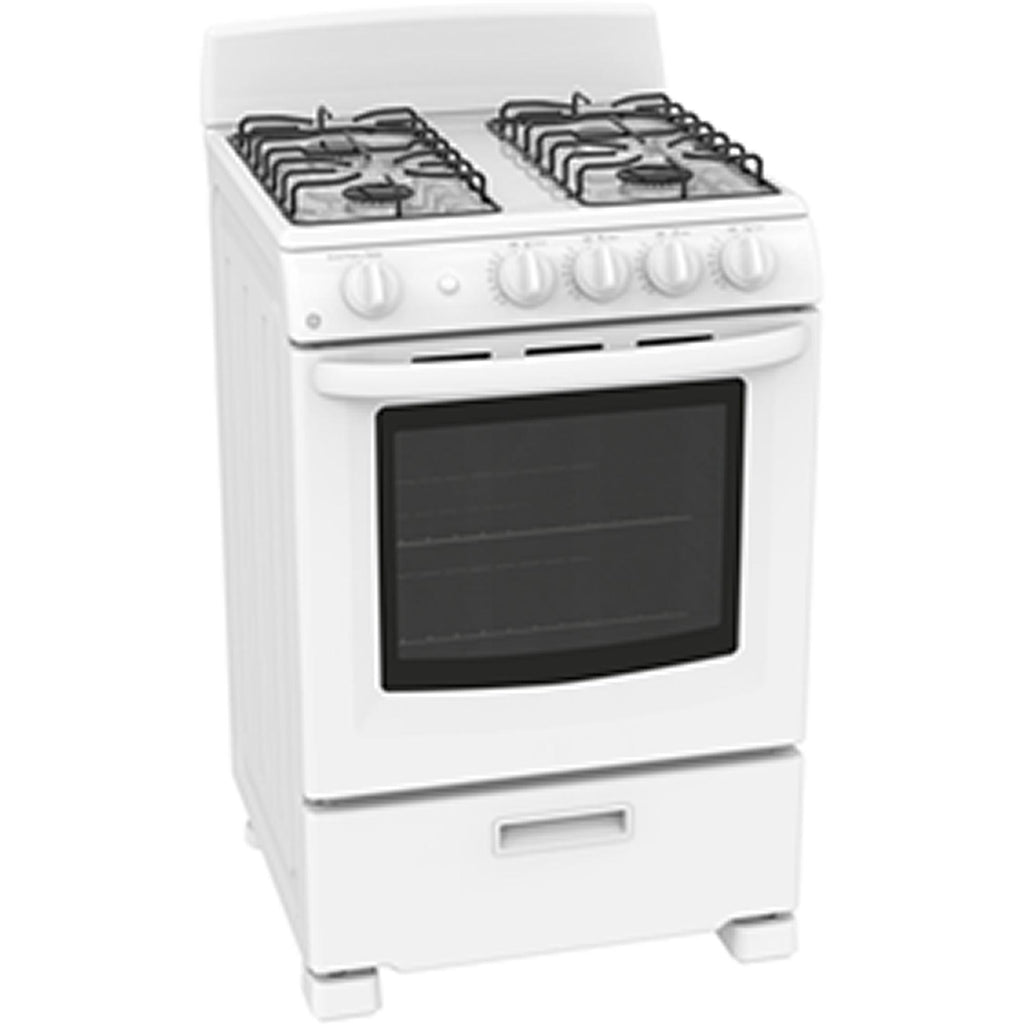 JCGAS300DMWW GE 24inch Freestanding Gas Range JCGAS300DMWW Handy