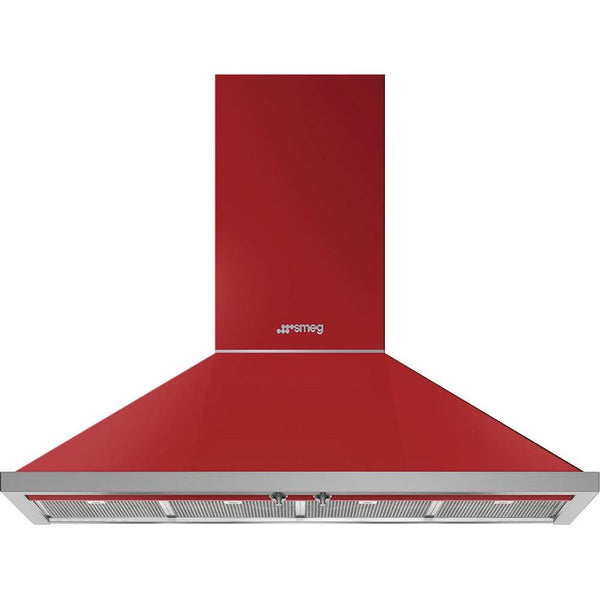 Smeg 48-inch Portofino Aesthetic Wall Mount Range Hood KPF48URD IMAGE 1