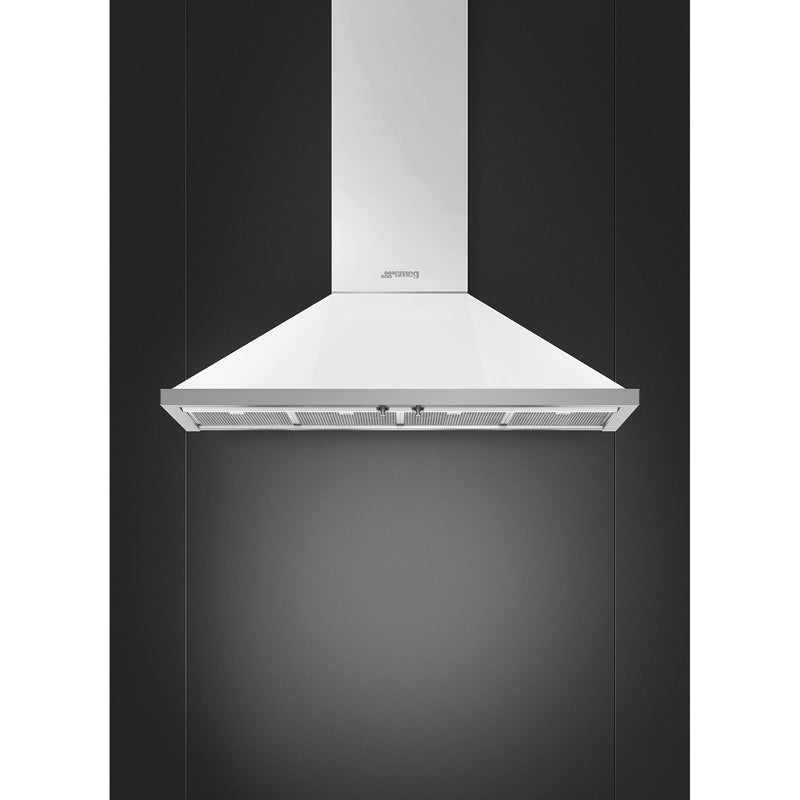 Smeg 48-inch Portofino Aesthetic Wall Mount Range Hood KPF48UWH IMAGE 2