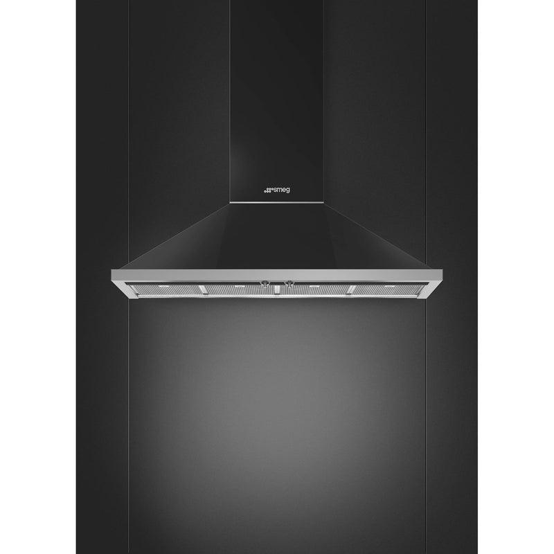 Smeg 48-inch Portofino Aesthetic Wall Mount Range Hood KPF48UAN IMAGE 2