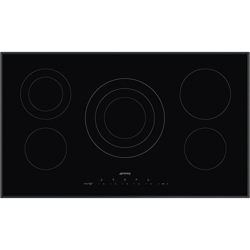 Smeg 36-inch Built-In Electric Cooktop SEU365ETB IMAGE 1