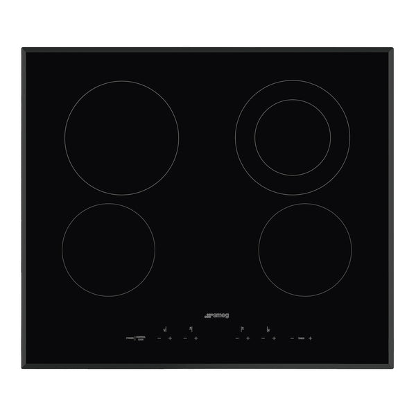 Smeg 24-inch Built-in Electric Cooktop SEU244ETB IMAGE 1