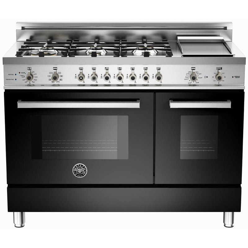 Bertazzoni 48-inch Freestanding Dual-Fuel Range Convection Technology PRO48 6G DFS NE IMAGE 1