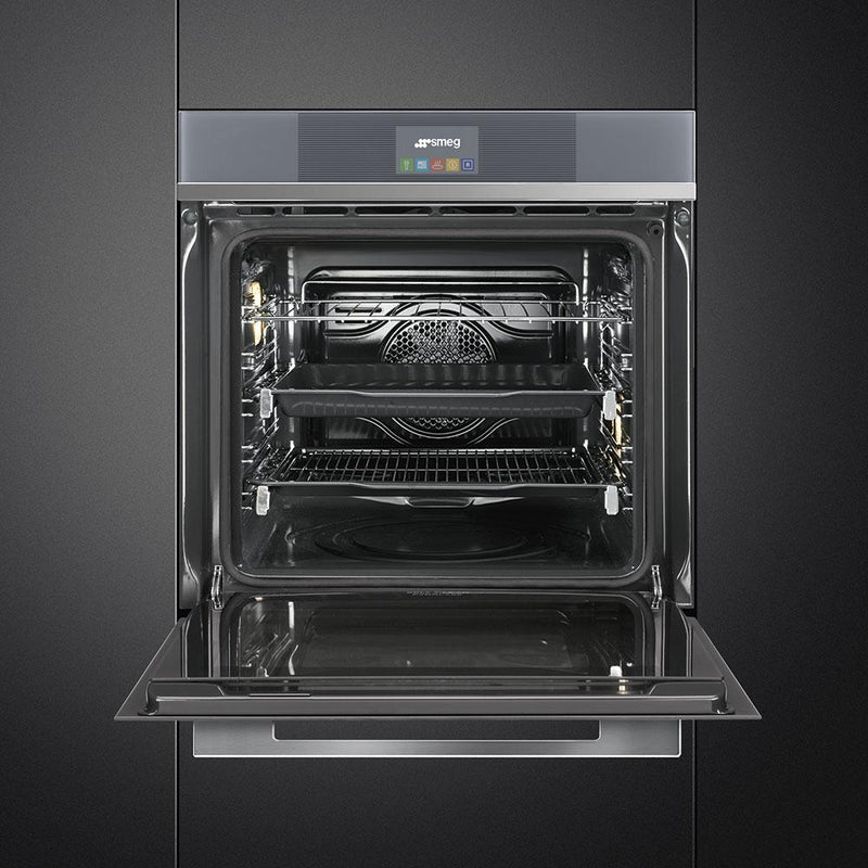 Smeg 24-inch Built-in Single Wall Oven with Steam Technology SFP6104STS IMAGE 4