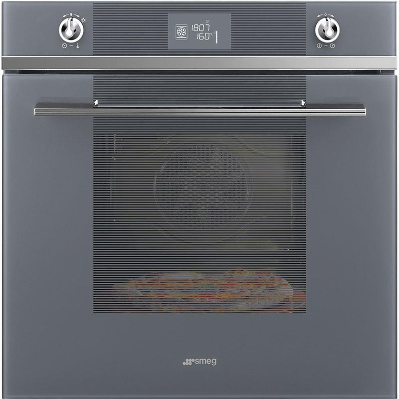 Smeg 24-inch Built-in Pizza Oven with Vapor Clean System SF6102PZS IMAGE 1