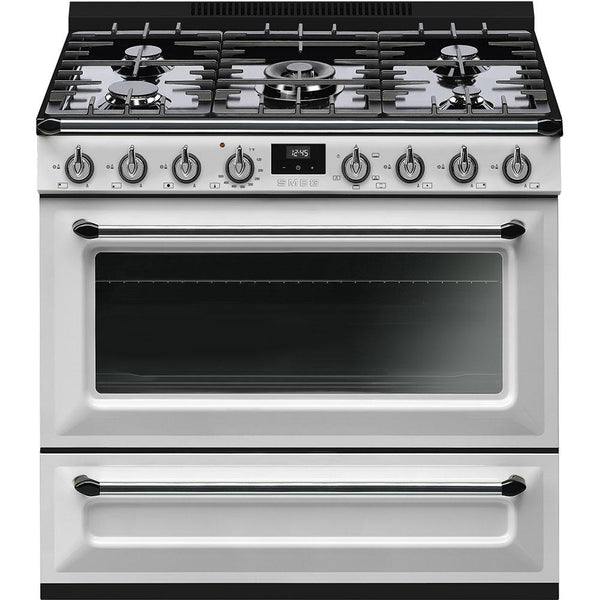 Smeg 36-inch Freestanding Gas Range TRU36GGWH9 IMAGE 1