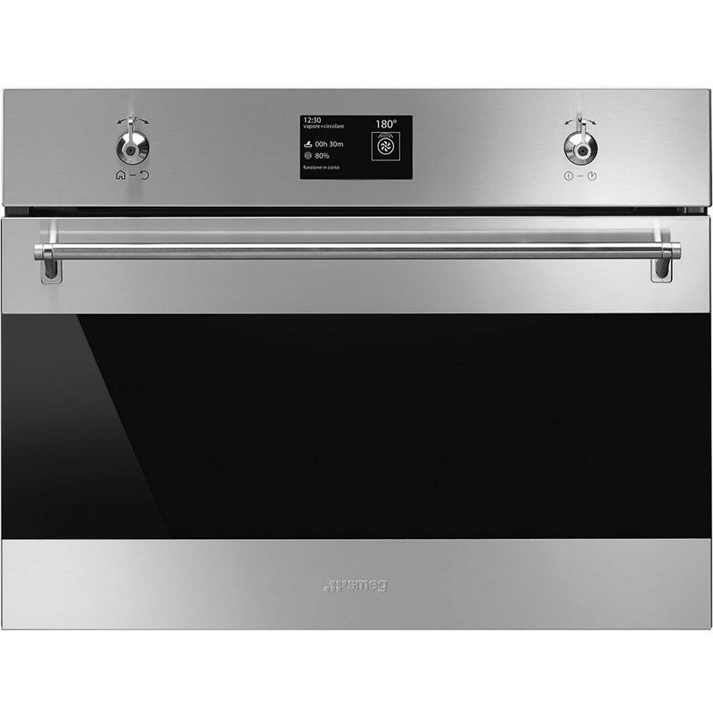 Smeg 24-inch Built-In Single Steam Oven SFU4302VCX IMAGE 1