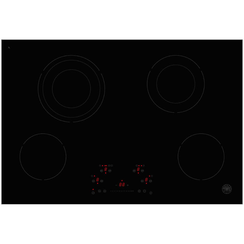 Bertazzoni 24-inch Built-in Electric Cooktop with 4 Cooking Zones PE244CERB BUILDER IMAGE 1