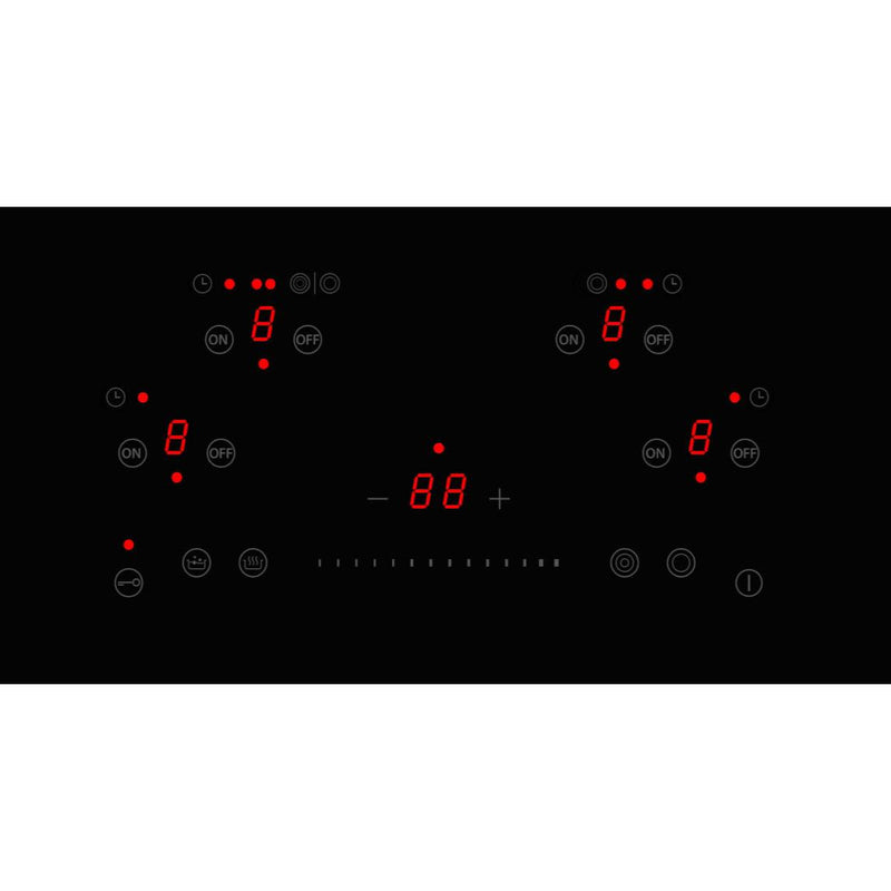 Bertazzoni 24-inch Built-in Electric Cooktop with 4 Cooking Zones PE244CERB BUILDER IMAGE 2