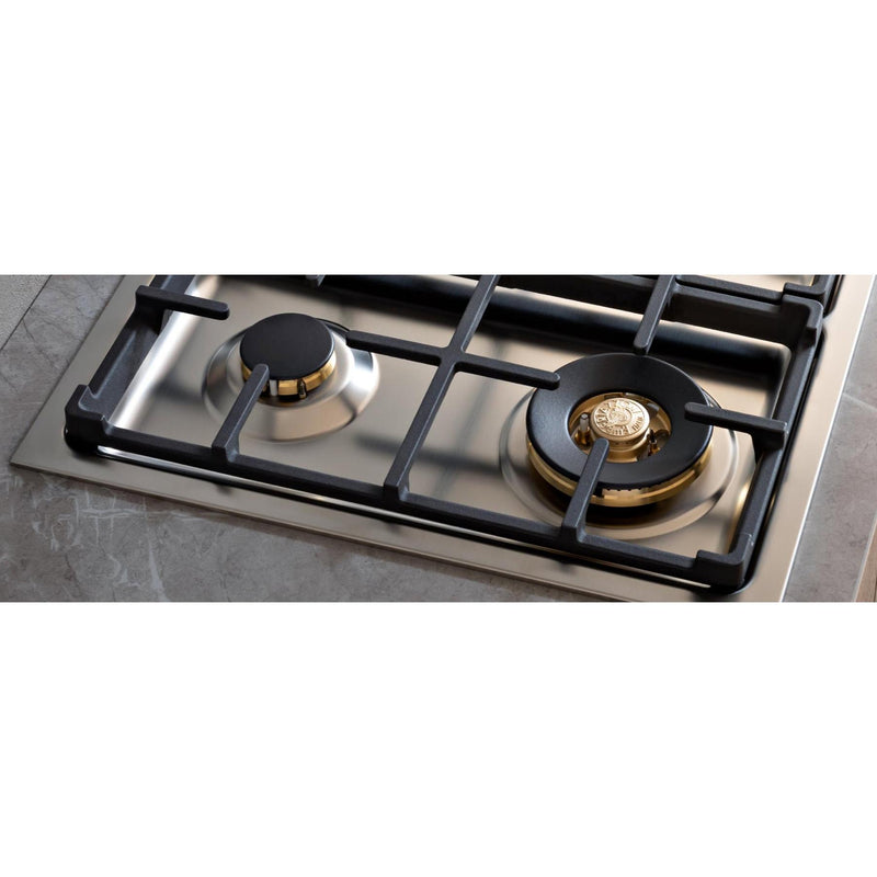 Bertazzoni 30-inch Built-in Gas Cooktop with 4 Burners MAST304QBXTB BUILDER IMAGE 2