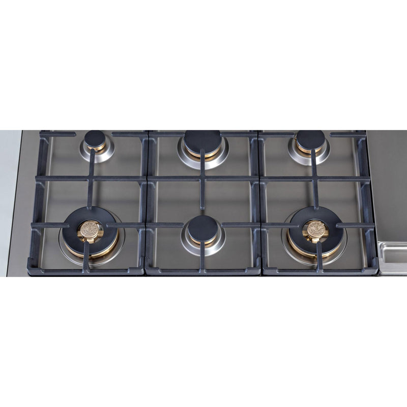 Bertazzoni 48-inch Built-in Dual Fuel Built-in Rangetop with Electric Griddle PROF486GRTBXTB BUILDER IMAGE 3