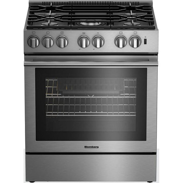 Blomberg 30-inch slide-in Dual Fuel Range with Convection Technology BDF30522CSS IMAGE 1